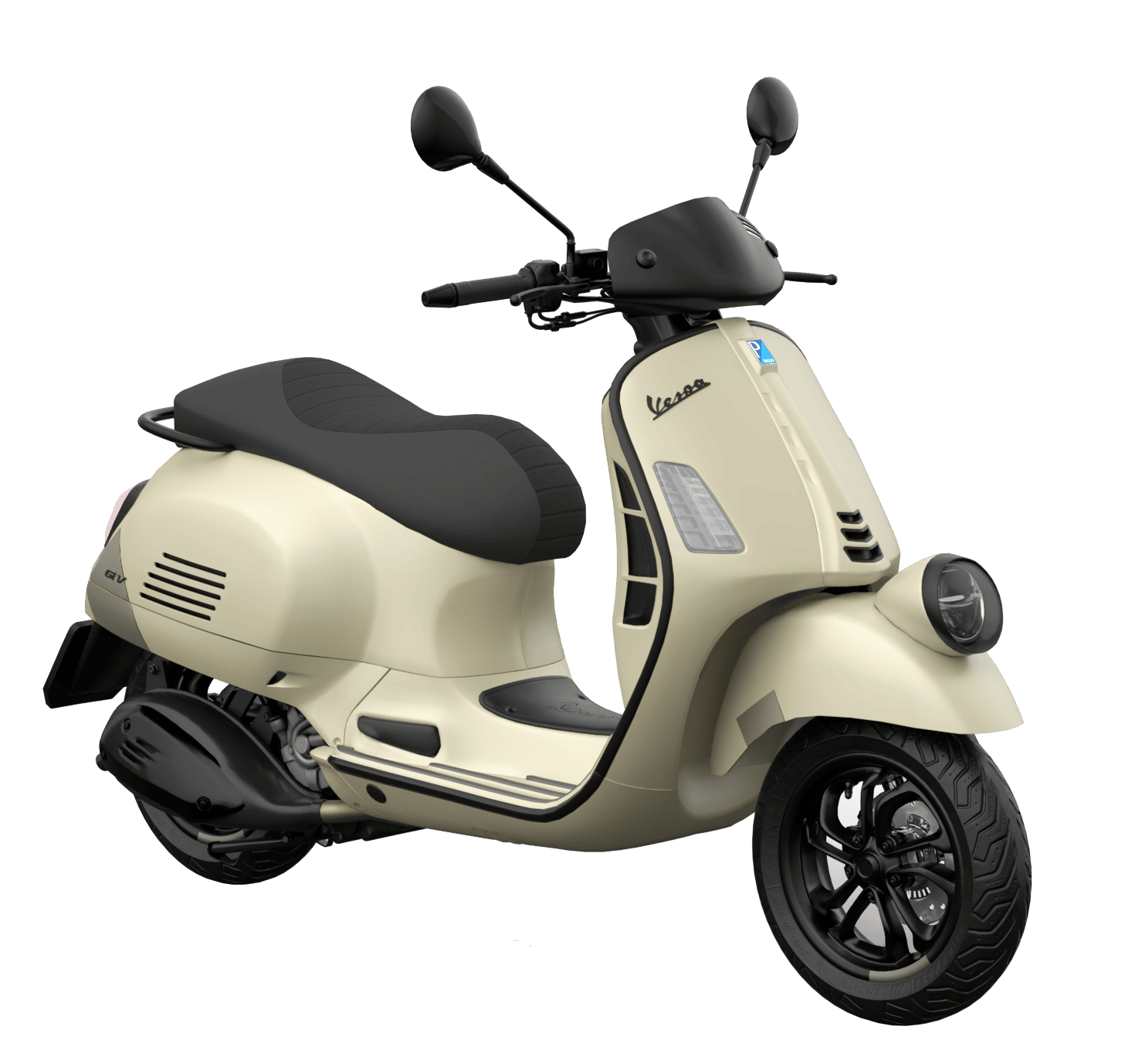 Vespa GTV 300 in Nero Convinto, Café-Racer-Auftritt