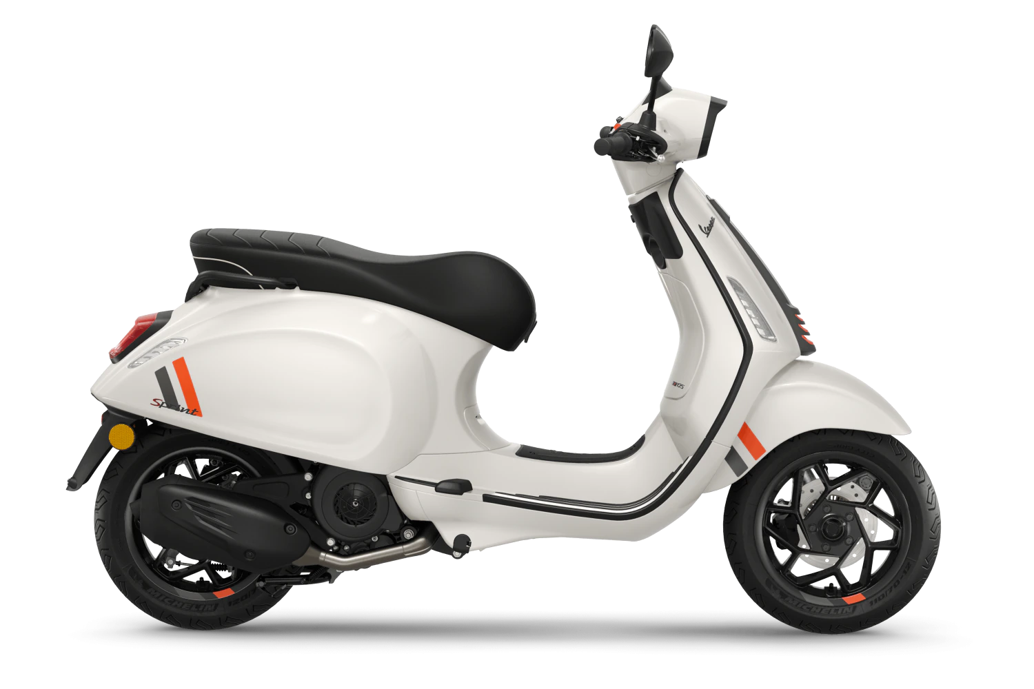 Vespa Sprint S in Bianco Innocenza, Seitenansicht